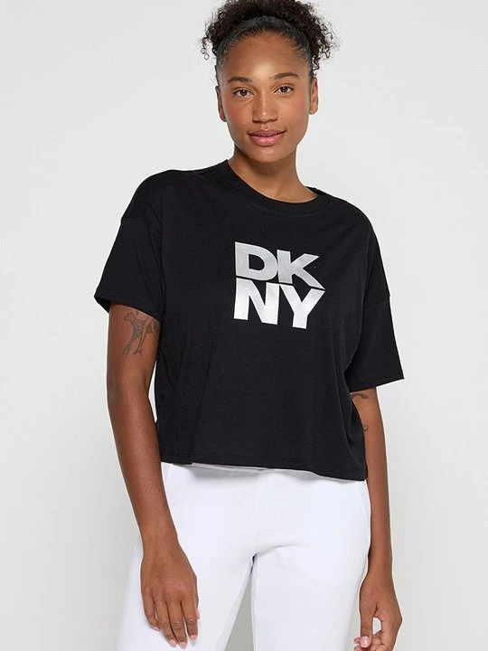 Zdjęcie produktu T-shirt z nadrukiem DKNY czarny
