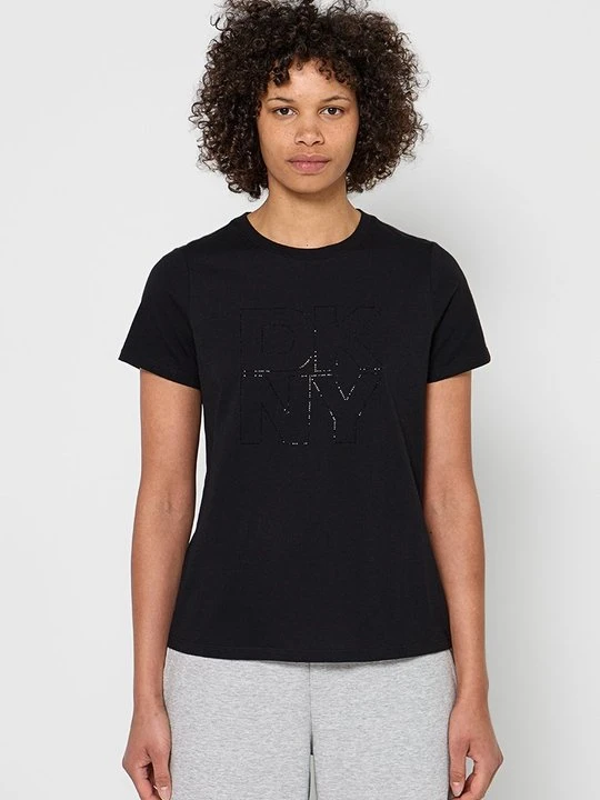 Zdjęcie produktu T-shirt z nadrukiem DKNY czarny