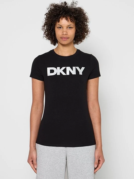 Zdjęcie produktu T-shirt z nadrukiem DKNY czarny