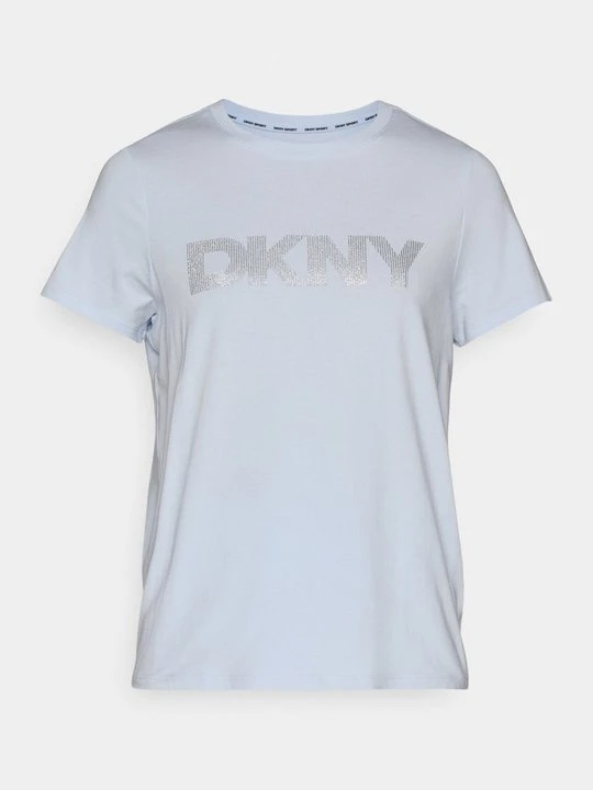 Zdjęcie produktu T-shirt z nadrukiem DKNY jasnoniebieski
