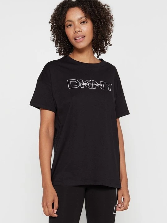 Zdjęcie produktu T-shirt z nadrukiem DKNY czarny
