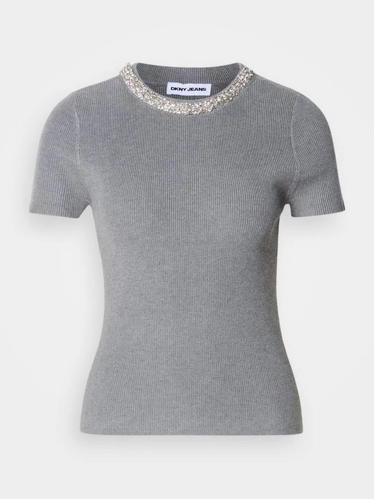 Zdjęcie produktu T-shirt z nadrukiem DKNY szary