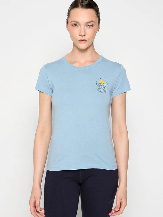 Zdjęcie produktu T-shirt z nadrukiem Dolomite jasnoniebieski