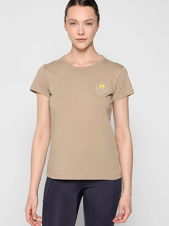 Zdjęcie produktu T-shirt z nadrukiem Dolomite beżowy