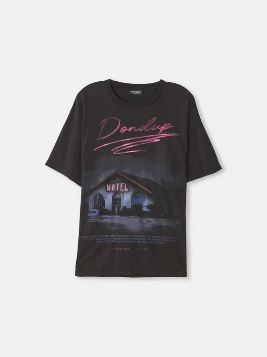 Zdjęcie produktu T-shirt z nadrukiem Dondup czarny