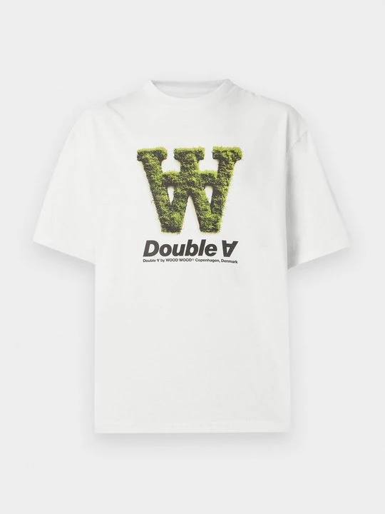 Zdjęcie produktu T-shirt z nadrukiem Double A By Wood Wood biały