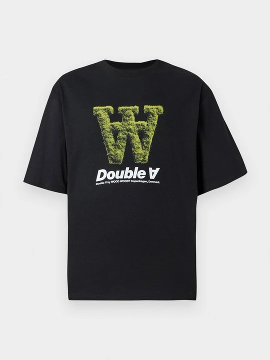 Zdjęcie produktu T-shirt z nadrukiem Double A By Wood Wood czarny