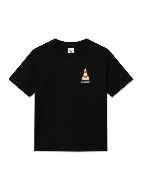 Zdjęcie produktu T-shirt z nadrukiem Double A By Wood Wood czarny