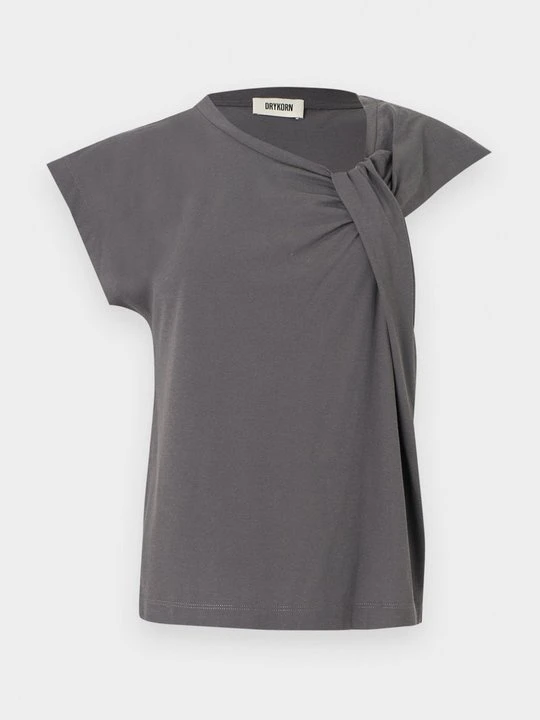 Zdjęcie produktu T-shirt z nadrukiem Drykorn ciemnoszary