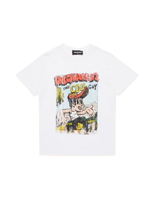 Zdjęcie produktu T-shirt z nadrukiem Dsquared2 biały