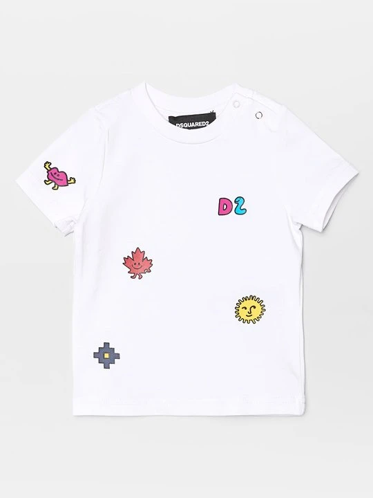 Zdjęcie produktu T-shirt z nadrukiem Dsquared2 biały