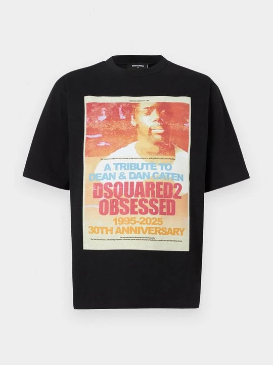 Zdjęcie produktu T-shirt z nadrukiem Dsquared2 czarny