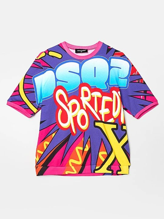 Zdjęcie produktu T-shirt z nadrukiem Dsquared2 różowy