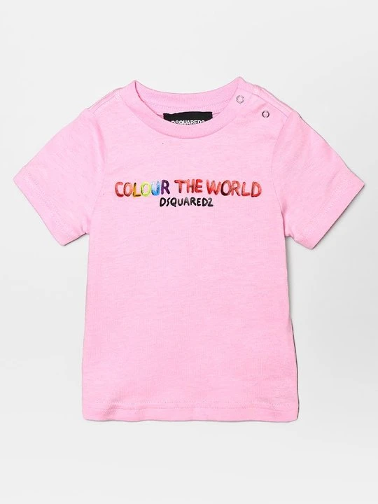 Zdjęcie produktu T-shirt z nadrukiem Dsquared2 różowy