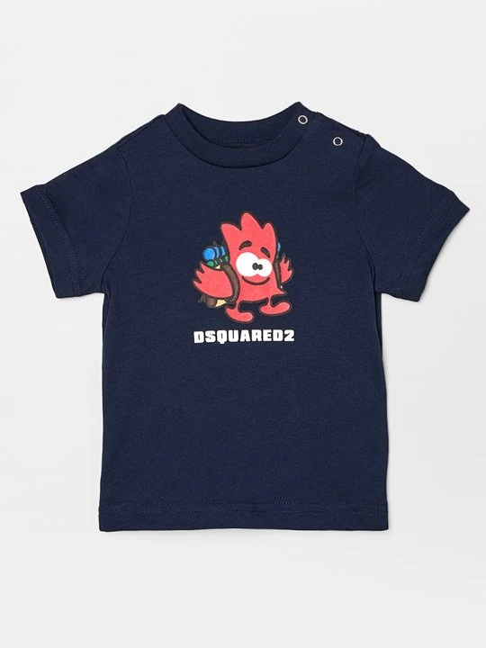 Zdjęcie produktu T-shirt z nadrukiem Dsquared2 granatowy