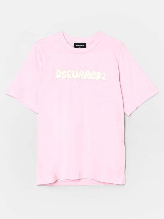 Zdjęcie produktu T-shirt z nadrukiem Dsquared2 jasnoróżowy