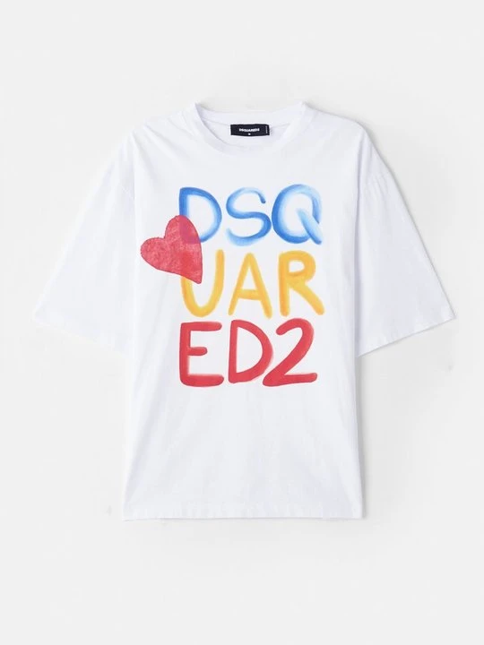 Zdjęcie produktu T-shirt z nadrukiem Dsquared2 biały