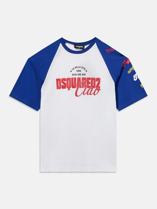 Zdjęcie produktu T-shirt z nadrukiem Dsquared2 niebieski