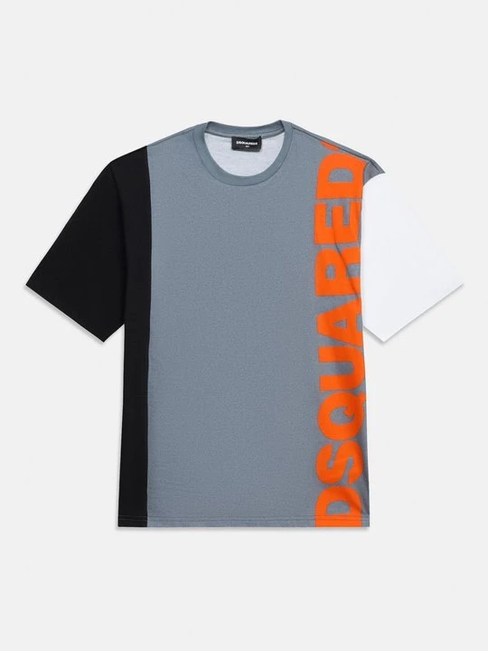 Zdjęcie produktu T-shirt z nadrukiem Dsquared2 szary melanż