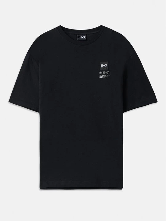 Zdjęcie produktu T-shirt z nadrukiem EA7 Emporio Armani czarny