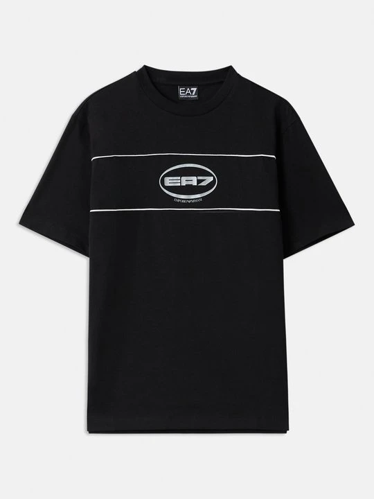 Zdjęcie produktu T-shirt z nadrukiem EA7 Emporio Armani czarny