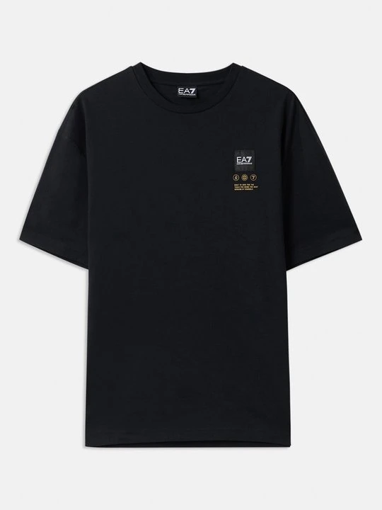 Zdjęcie produktu T-shirt z nadrukiem EA7 Emporio Armani czarny