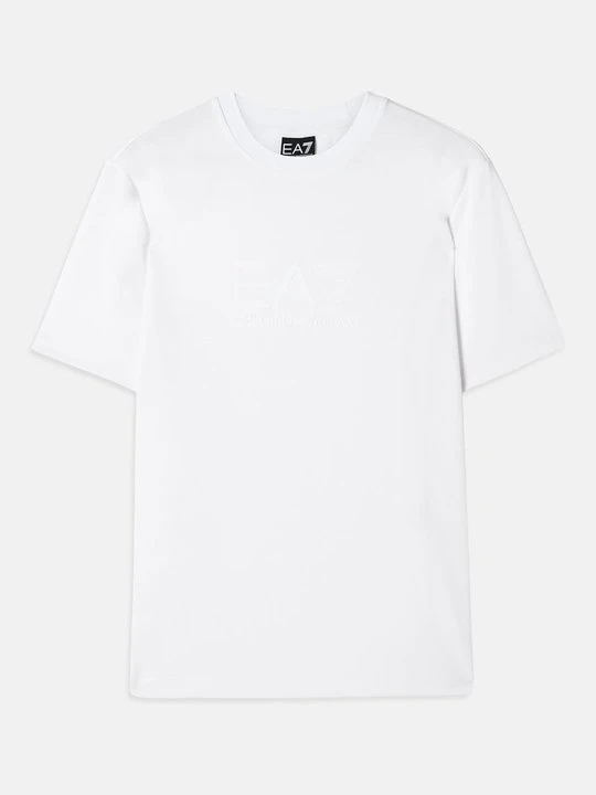 Zdjęcie produktu T-shirt z nadrukiem EA7 Emporio Armani biały