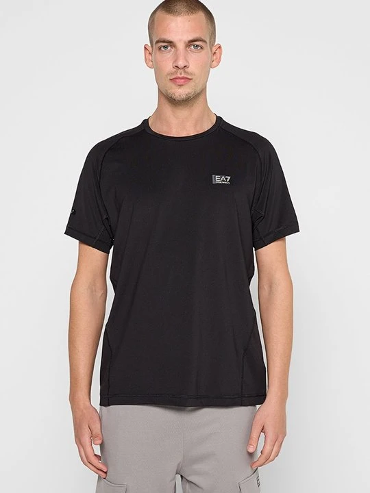Zdjęcie produktu T-shirt z nadrukiem EA7 Emporio Armani czarny
