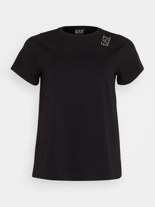 Zdjęcie produktu T-shirt z nadrukiem EA7 Emporio Armani czarny