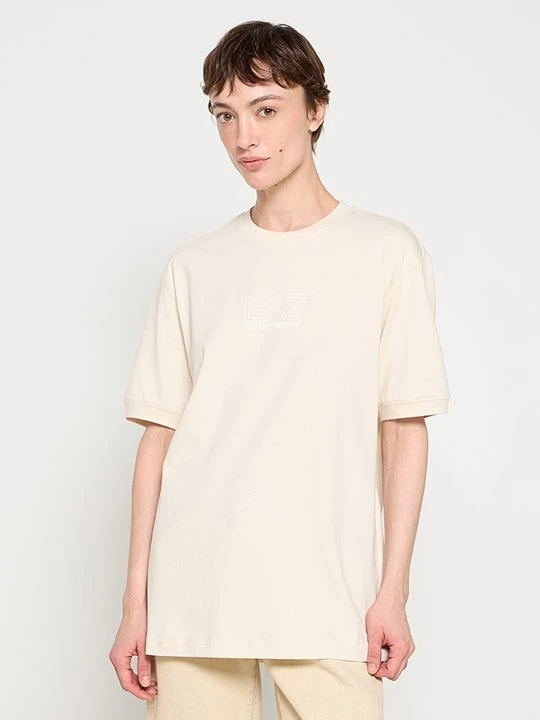 Zdjęcie produktu T-shirt z nadrukiem EA7 Emporio Armani biały