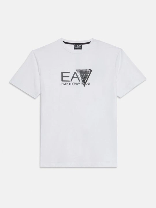 Zdjęcie produktu T-shirt z nadrukiem EA7 Emporio Armani biały