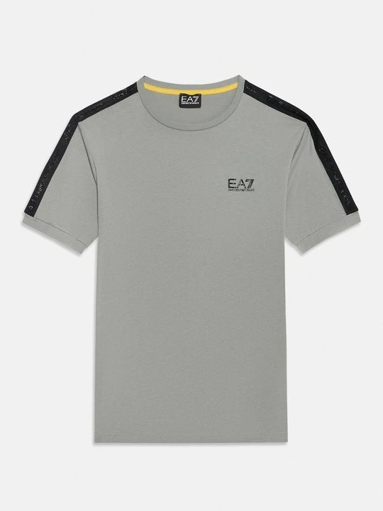 Zdjęcie produktu T-shirt z nadrukiem EA7 Emporio Armani brązowy