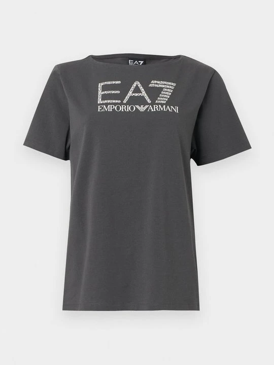 Zdjęcie produktu T-shirt z nadrukiem EA7 Emporio Armani ciemnoszary