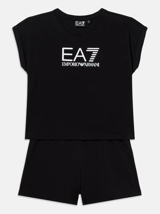 Zdjęcie produktu T-shirt z nadrukiem EA7 Emporio Armani czarny