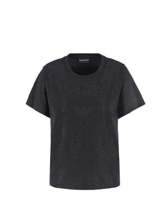 Zdjęcie produktu T-shirt z nadrukiem EA7 Emporio Armani czarny