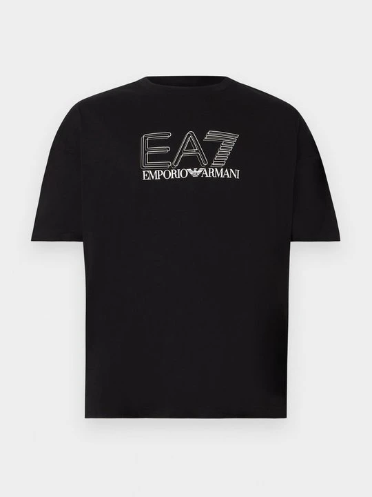 Zdjęcie produktu T-shirt z nadrukiem EA7 Emporio Armani czarny