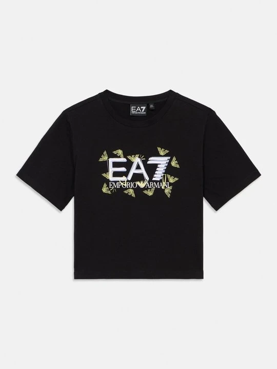 Zdjęcie produktu T-shirt z nadrukiem EA7 Emporio Armani czarny