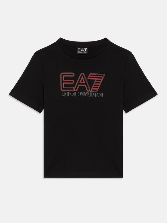 Zdjęcie produktu T-shirt z nadrukiem EA7 Emporio Armani czarny