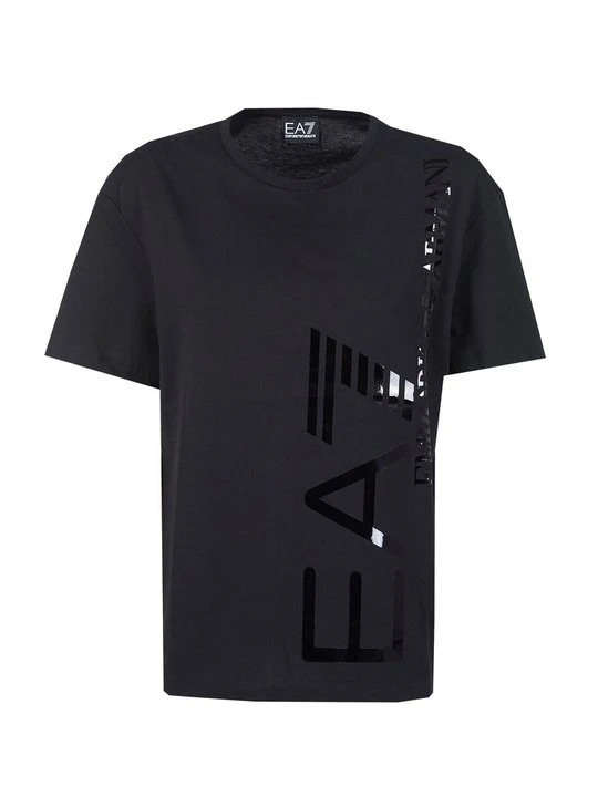 Zdjęcie produktu T-shirt z nadrukiem EA7 Emporio Armani czarny