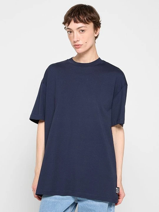 Zdjęcie produktu T-shirt z nadrukiem EA7 Emporio Armani niebieski