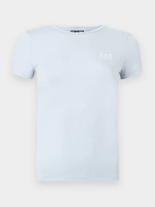 Zdjęcie produktu T-shirt z nadrukiem EA7 Emporio Armani niebieski