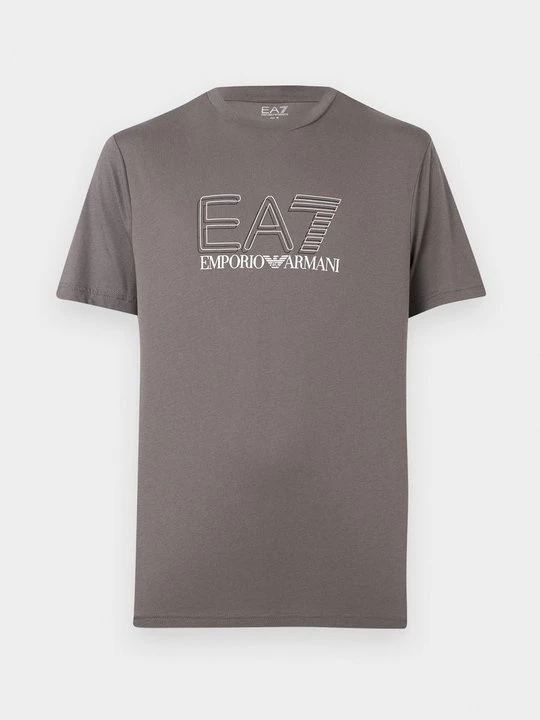 Zdjęcie produktu T-shirt z nadrukiem EA7 Emporio Armani szary