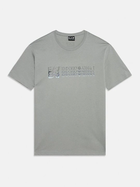 Zdjęcie produktu T-shirt z nadrukiem EA7 Emporio Armani szary