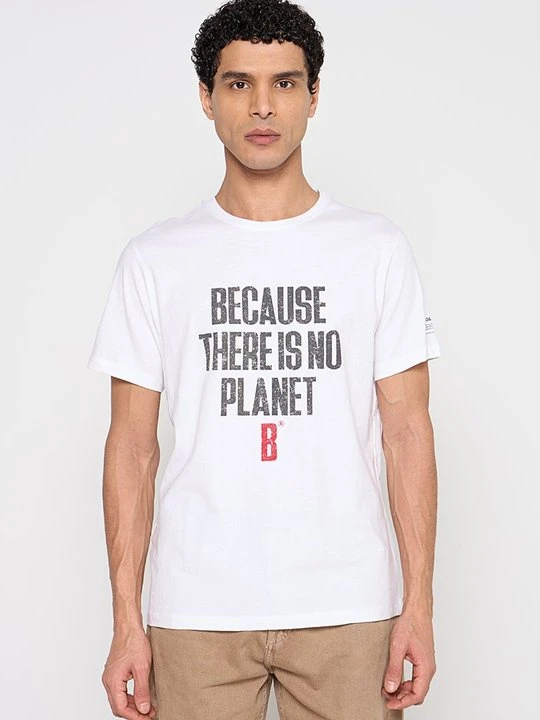 Zdjęcie produktu T-shirt z nadrukiem ECOALF biały