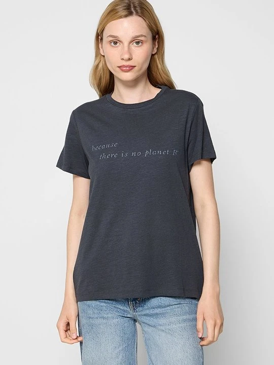 Zdjęcie produktu T-shirt z nadrukiem ECOALF niebieski