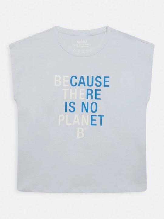 Zdjęcie produktu T-shirt z nadrukiem ECOALF niebieski