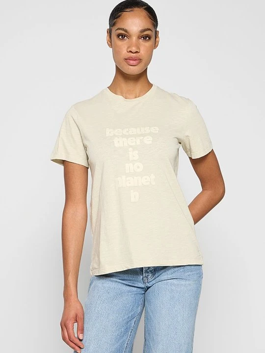 Zdjęcie produktu T-shirt z nadrukiem ECOALF kamień