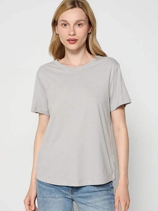 Zdjęcie produktu T-shirt z nadrukiem ECOALF szary