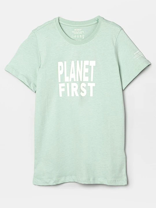 Zdjęcie produktu T-shirt z nadrukiem ECOALF jasnozielony