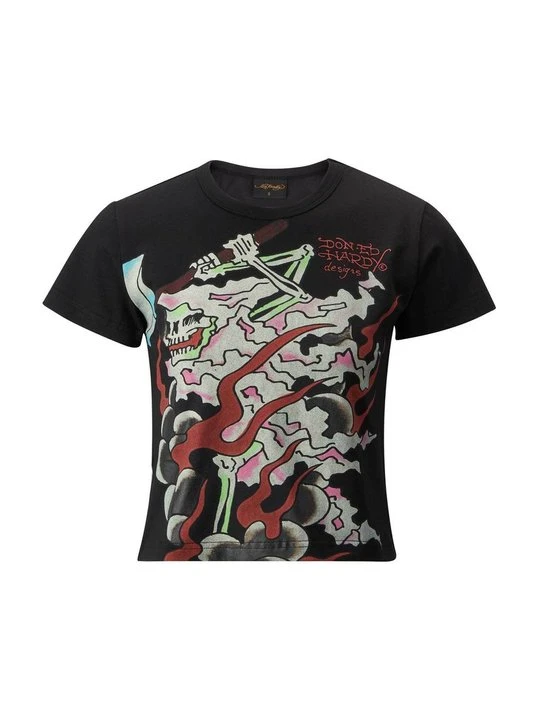 Zdjęcie produktu T-shirt z nadrukiem Ed Hardy czarny